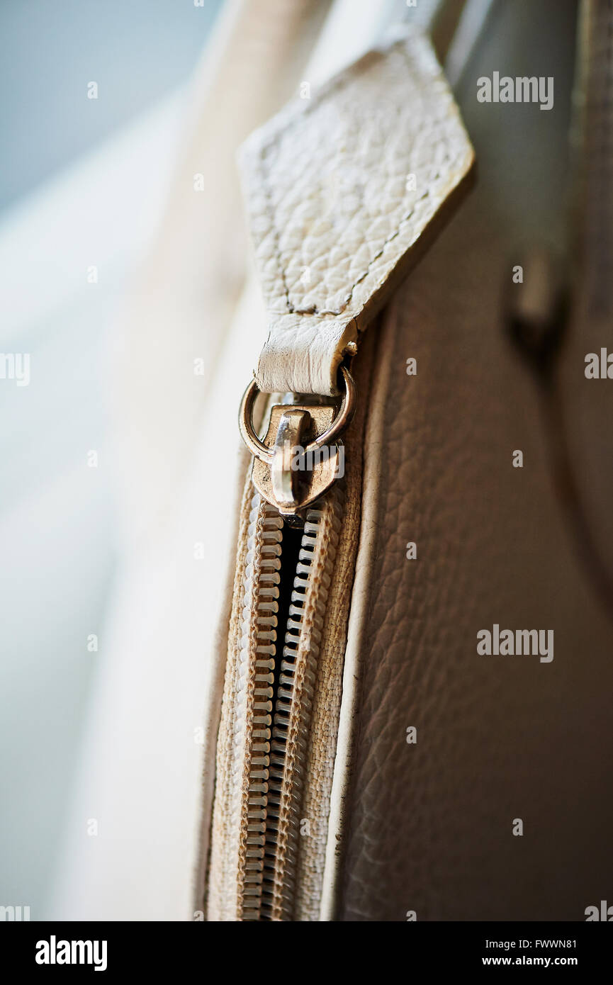 Texture bag. Lightning and leather handbag Stock Photo - Alamy