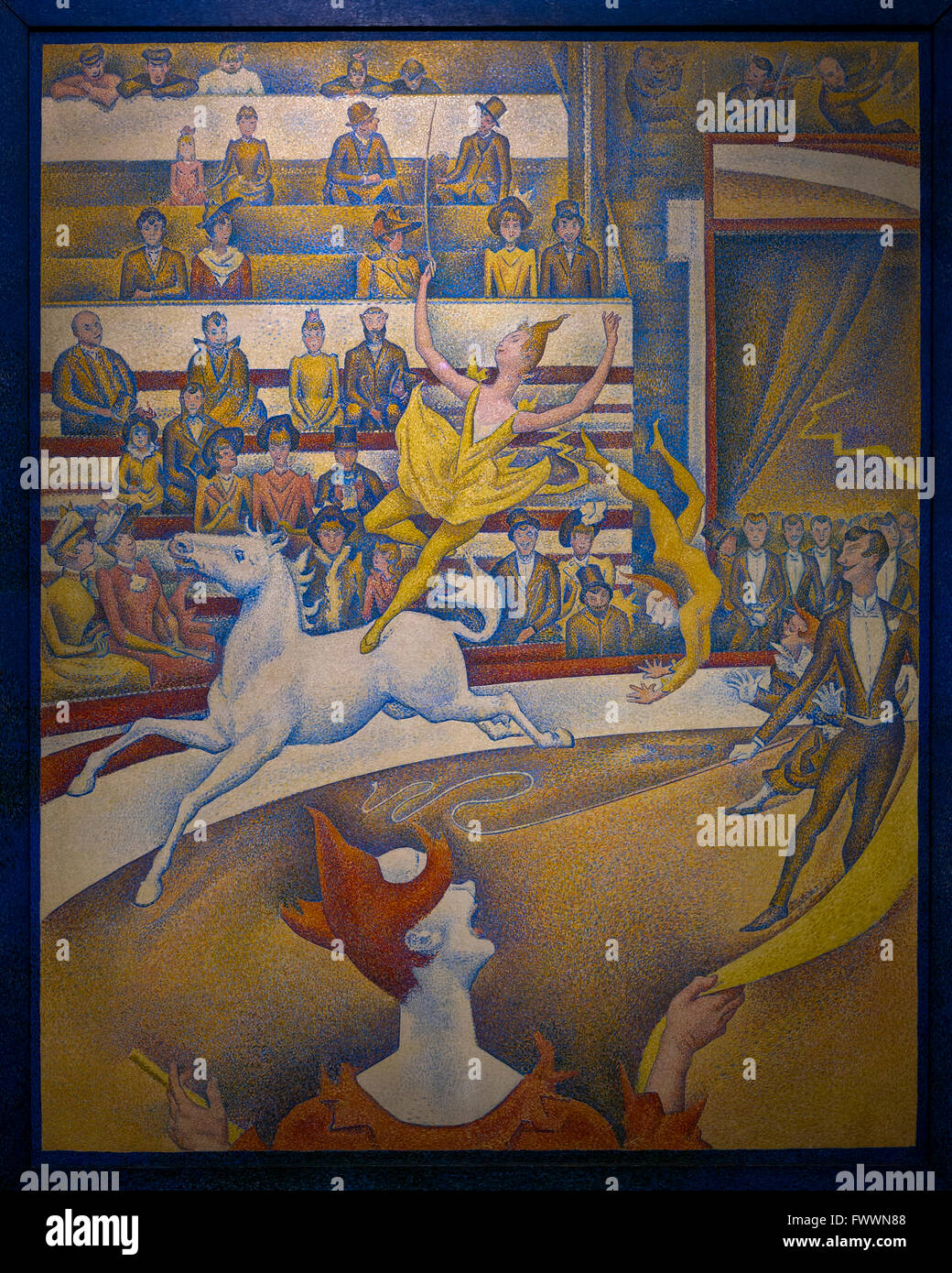 The Circus, Cirque, by Georges Seurat, 1891, Musee D'Orsay, Paris, France, Europe Stock Photo