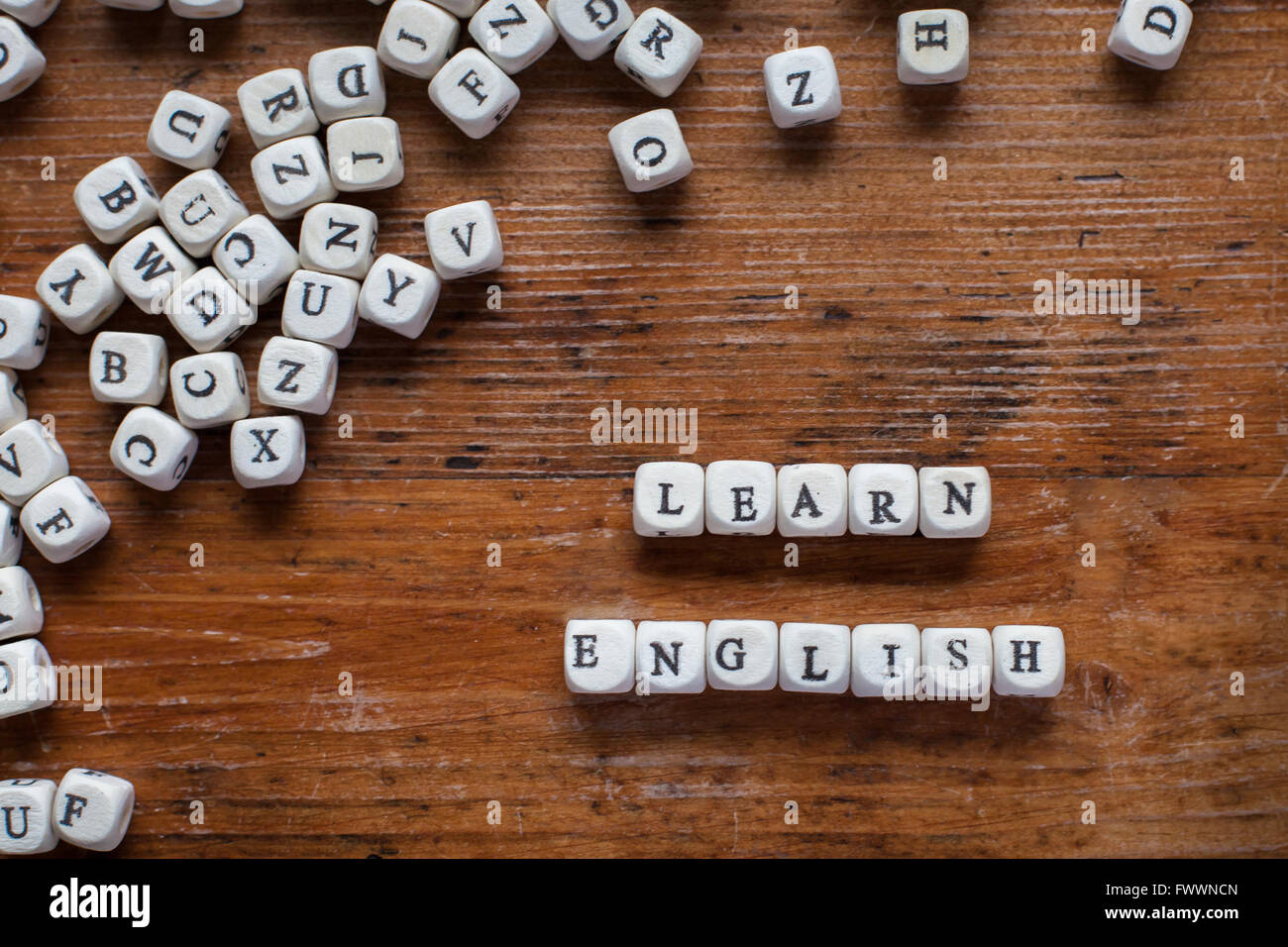 learn english concept Stock Photo