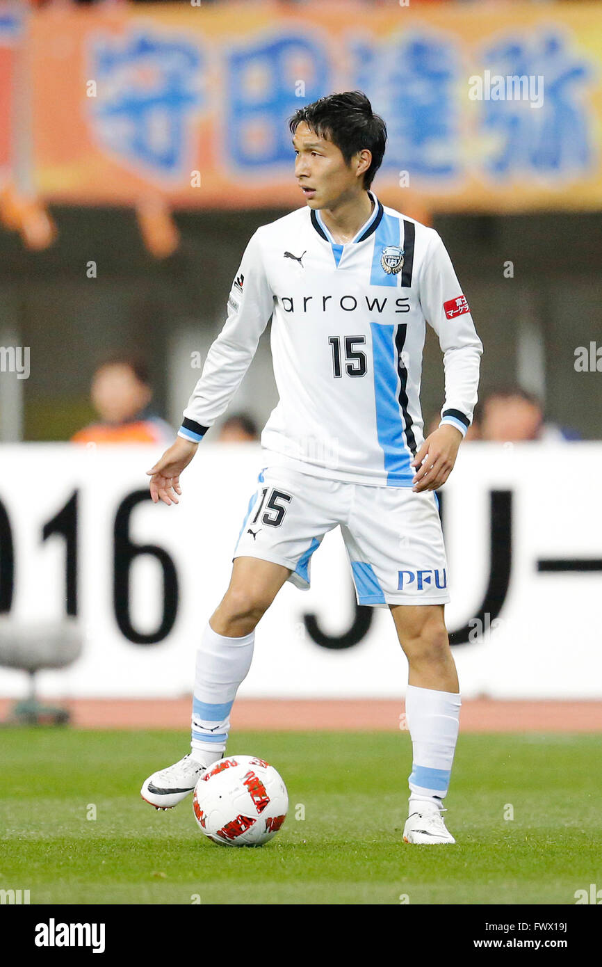 Niigata Japan 6th Apr 15 Riki Harakawa Frontale Football Soccer 16 J League Yamazaki Nabisco Cup Group B Match Between Albirex Niigata 0 5 Kawasaki Frontale At Denka Big Swan Stadium In Niigata Japan C