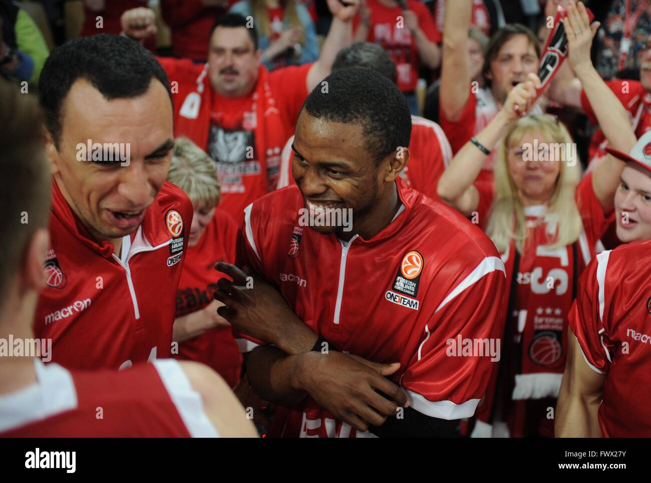 Bamberg, Germany. 07th Apr, 2016. Brose Baskets Bamberg's Yassin Idbihi