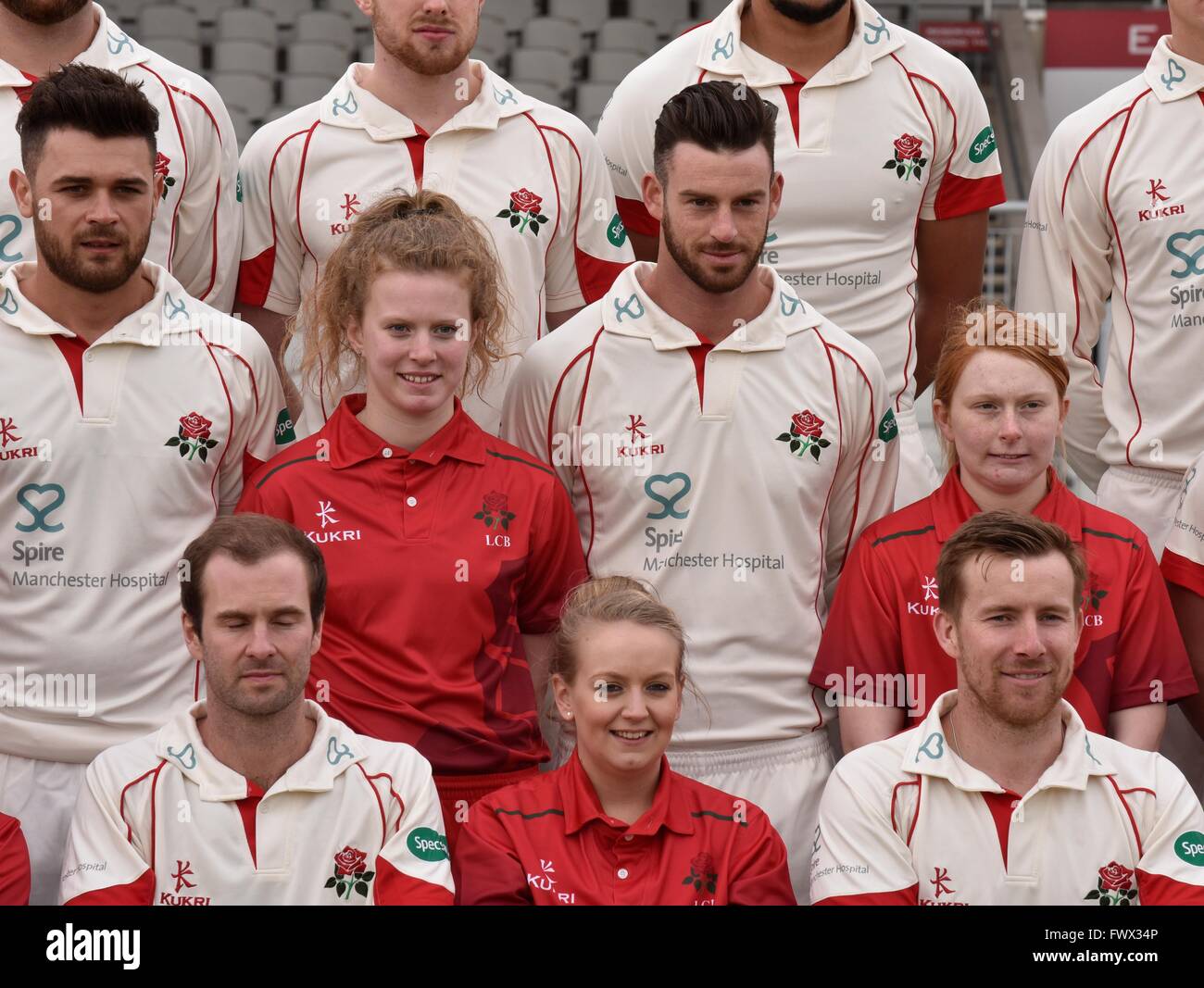Manchester UK 8th April 2016 Lancashire County Cricket Club holds its annual preseason Media