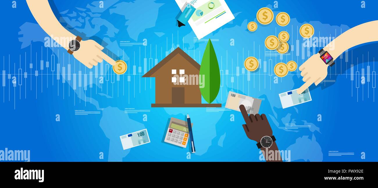 property housing house market investment price value Stock Vector Image ...