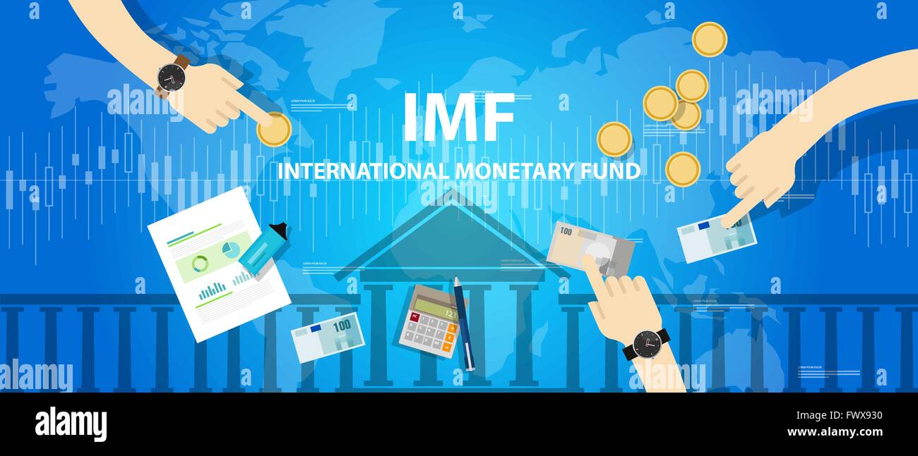 IMF International monetary fund Stock Vector