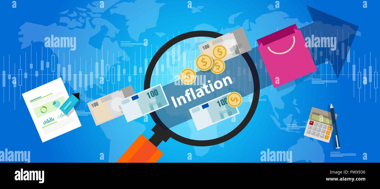 inflation goods price increase macro economy indicator blue