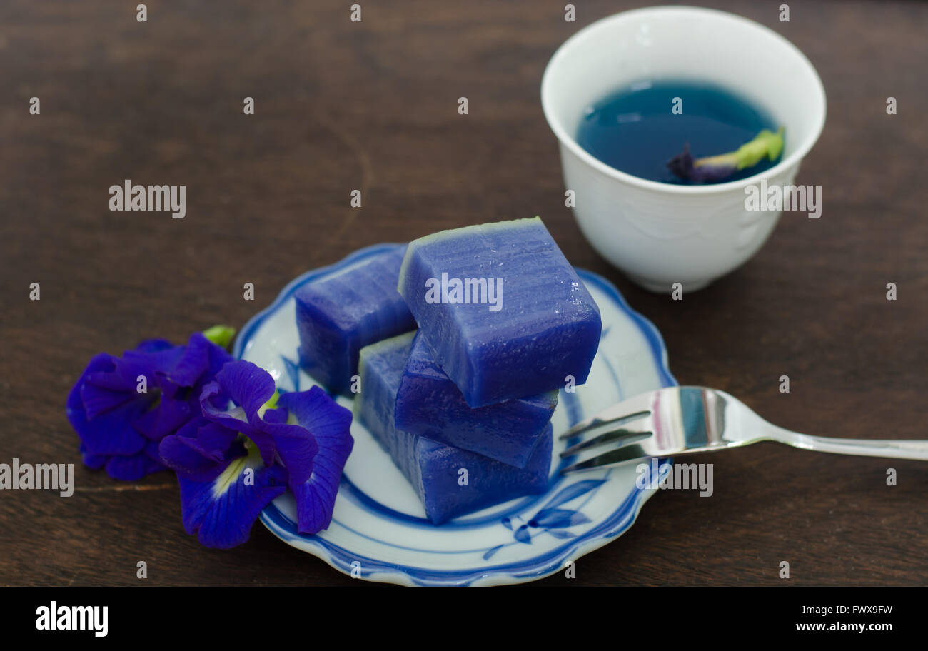 sweet dessert thailand,thai layer Cake Stock Photo