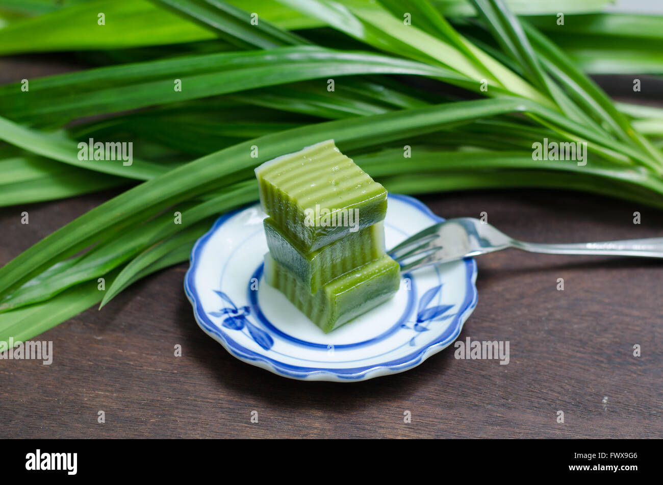 sweet dessert thailand,thai layer Cake Stock Photo