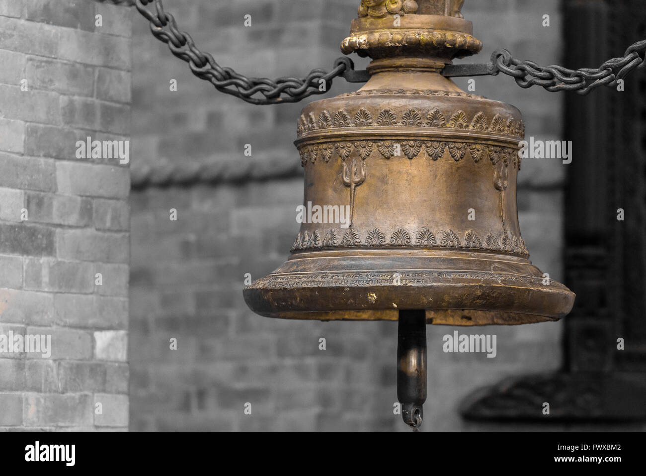 A big temple bell Stock Photo Alamy