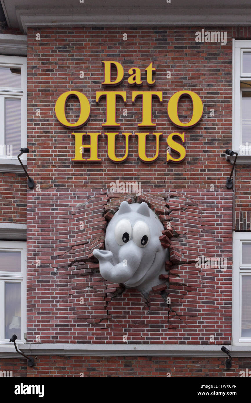 Dat Otto Huus, Emden, East Friesland, Lower Saxony, Germany Stock Photo