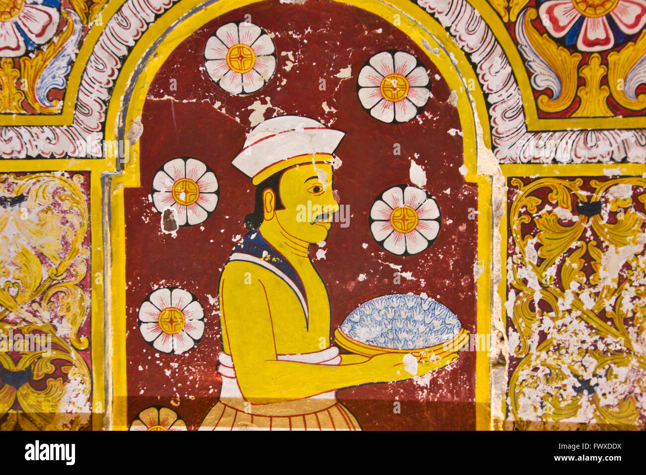 Mural at the Temple of Tooth, Kandy, Sri Lanka Stock Photo Alamy