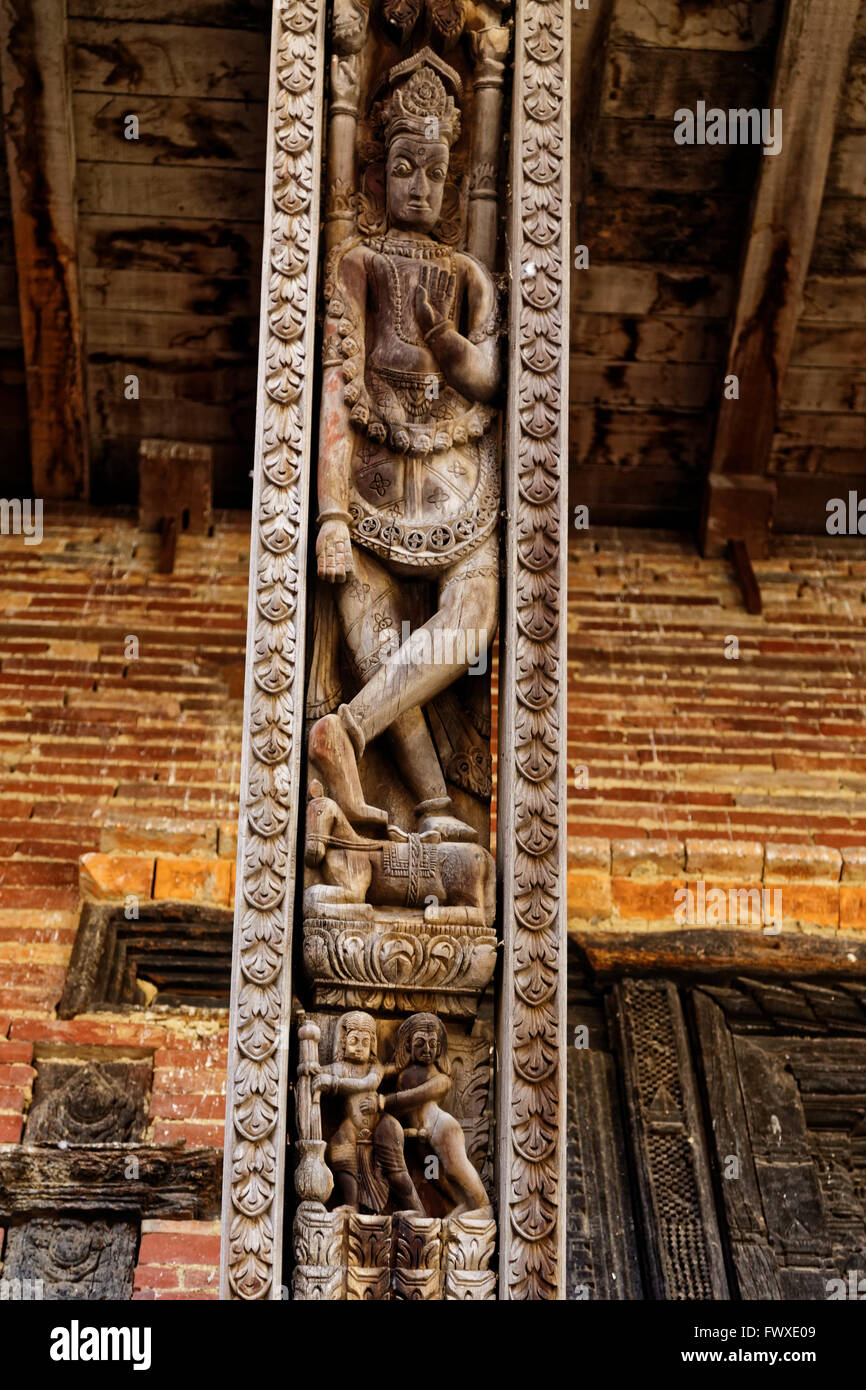 Kathmandu Nepal Architecture Wood Stock Photos & Kathmandu Nepal