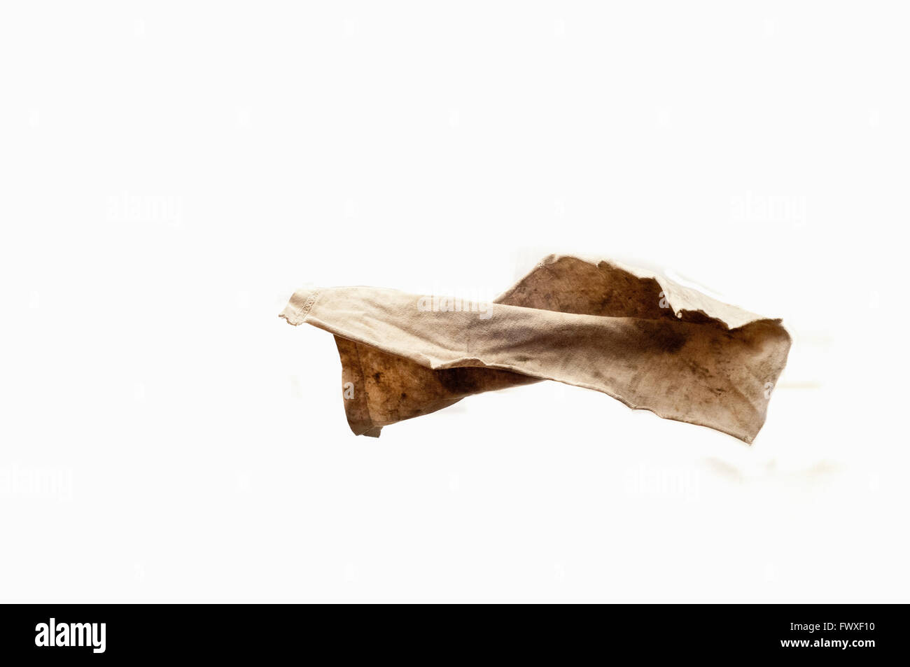 Black Rag Falling A dirty rag falls through the air Stock Photo - Alamy