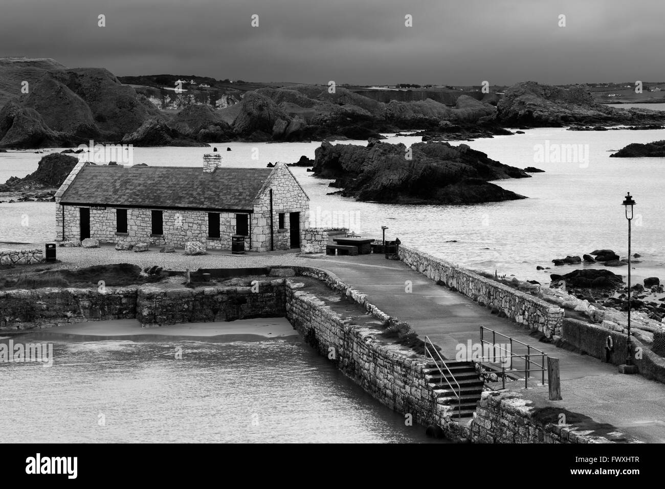 Ballintoy Harbour, Ballintoy Village, County Antrim, Ulster, Northern