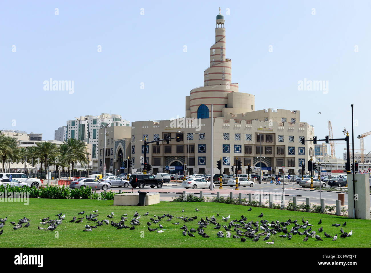QATAR, Doha, mosque, Fanar, Qatar Islamic Culture Center / KATAR, Doha, Moschee, FANAR (Qatar Islamic Cultural Center) Stock Photo