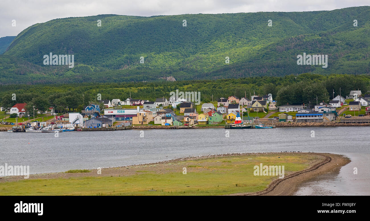 View of Chiticamp Nova Scotia Stock Photo