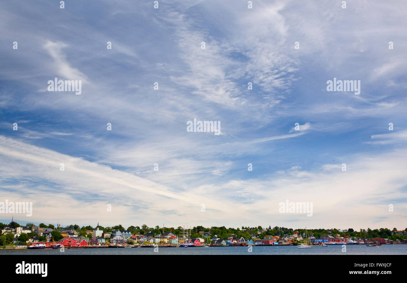 View of Lunenburg,Nova Scotia Stock Photo