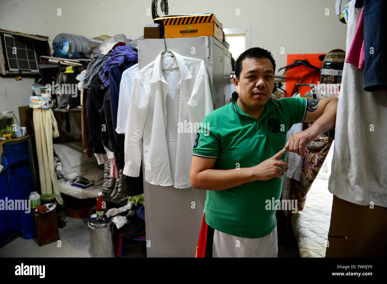 QATAR, Doha, housing complex for migrant worker outside the city, six