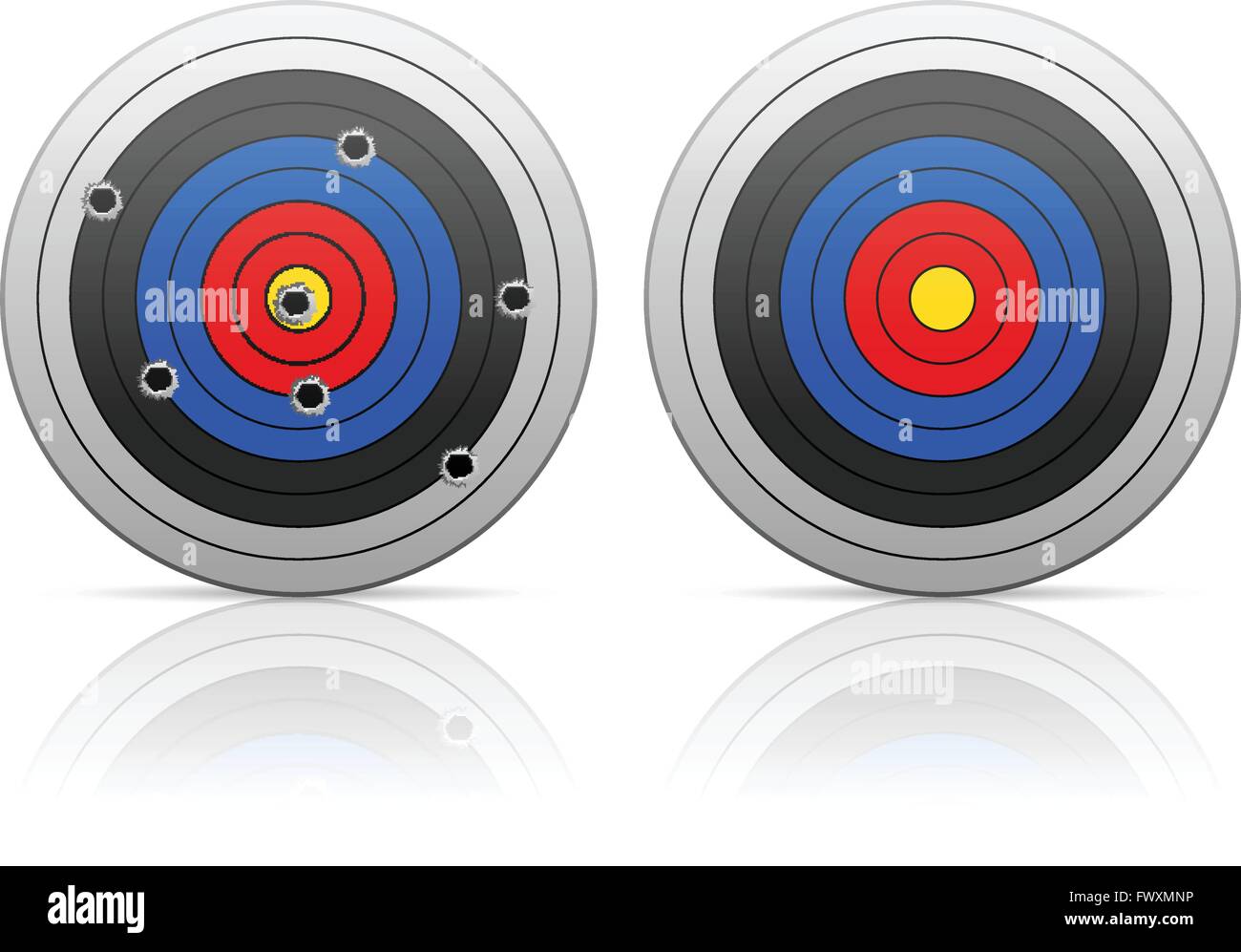 Shooting range target on Stock Vector Images - Alamy