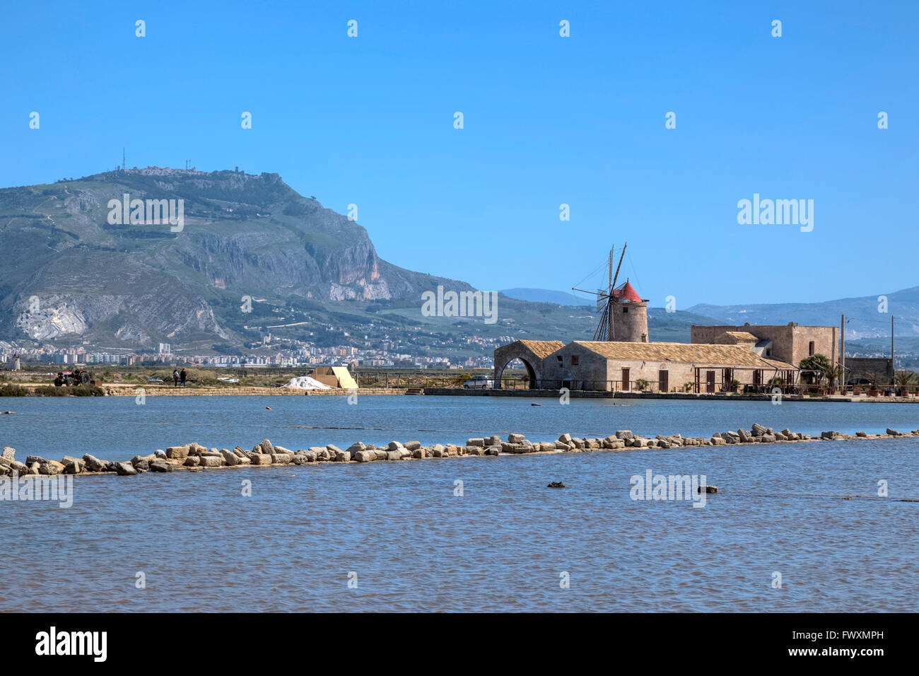 Saline, Trapani, Sicily, Italy, Europe Stock Photo
