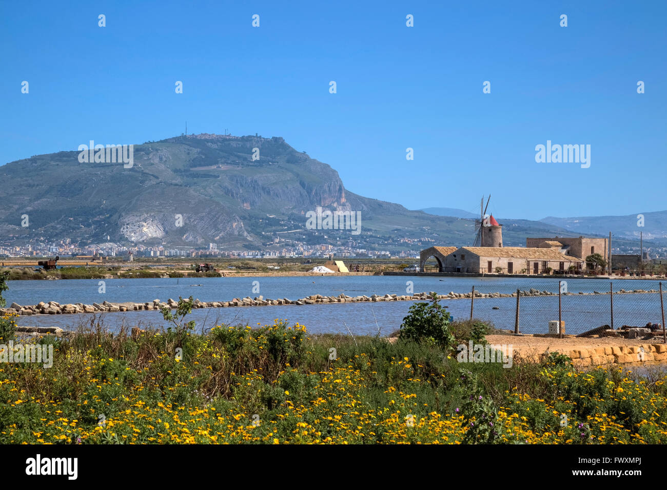 Saline, Trapani, Sicily, Italy, Europe Stock Photo