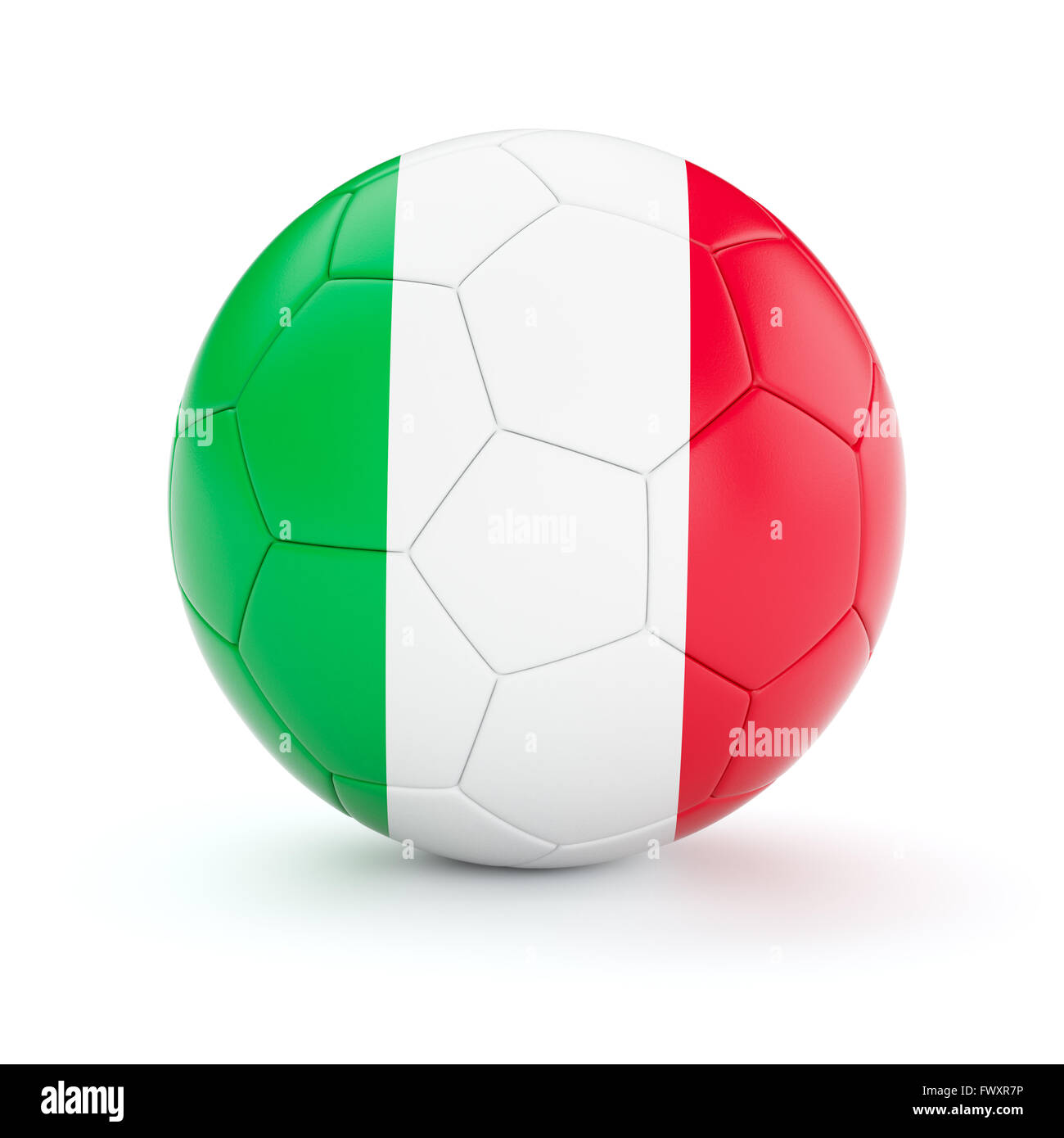 Soccer football ball with Italy flag Stock Photo Alamy