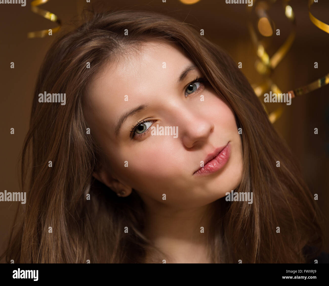 Portrait of a beautiful young woman Stock Photo
