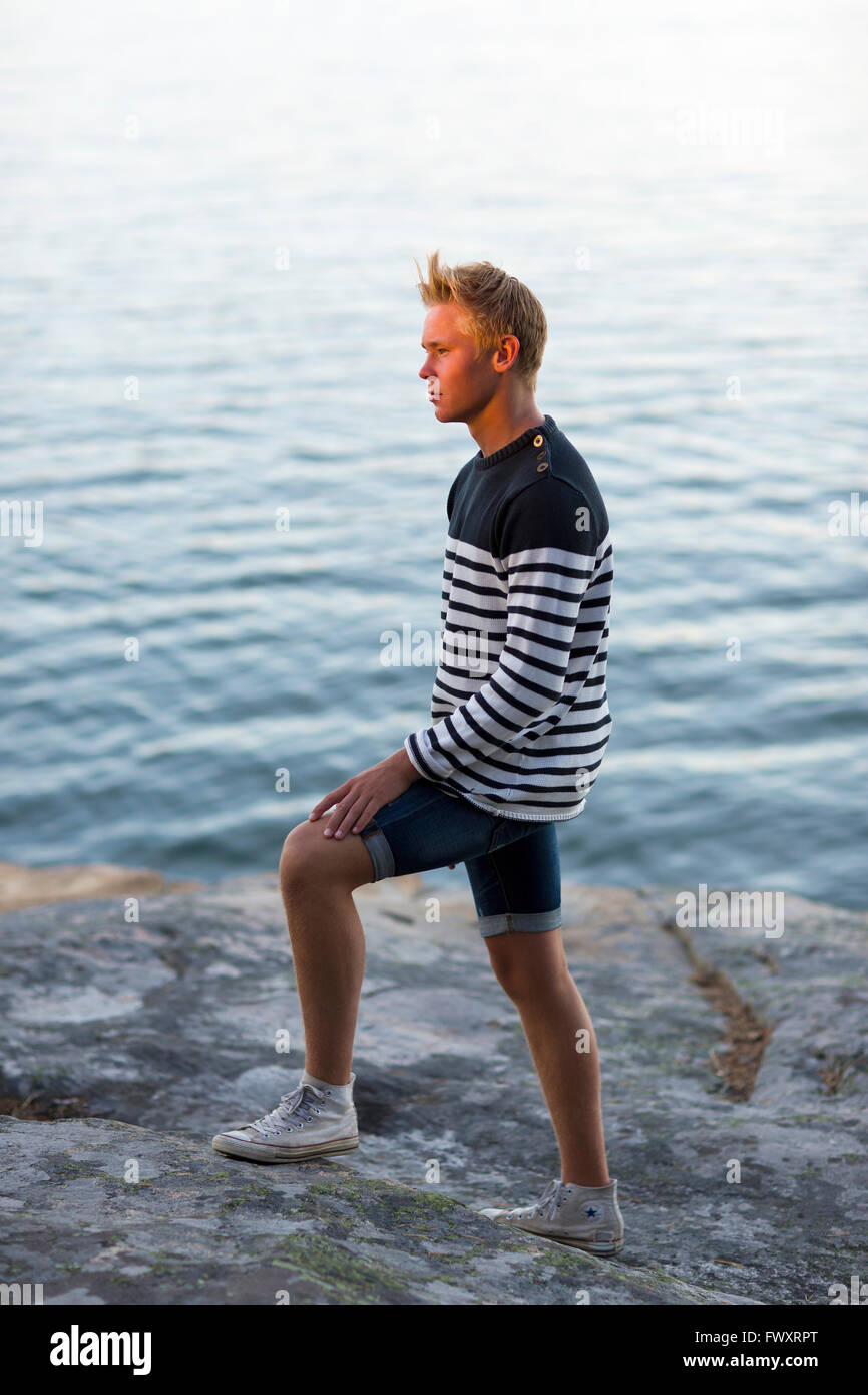 One teenage boy hi-res stock photography and images - Alamy