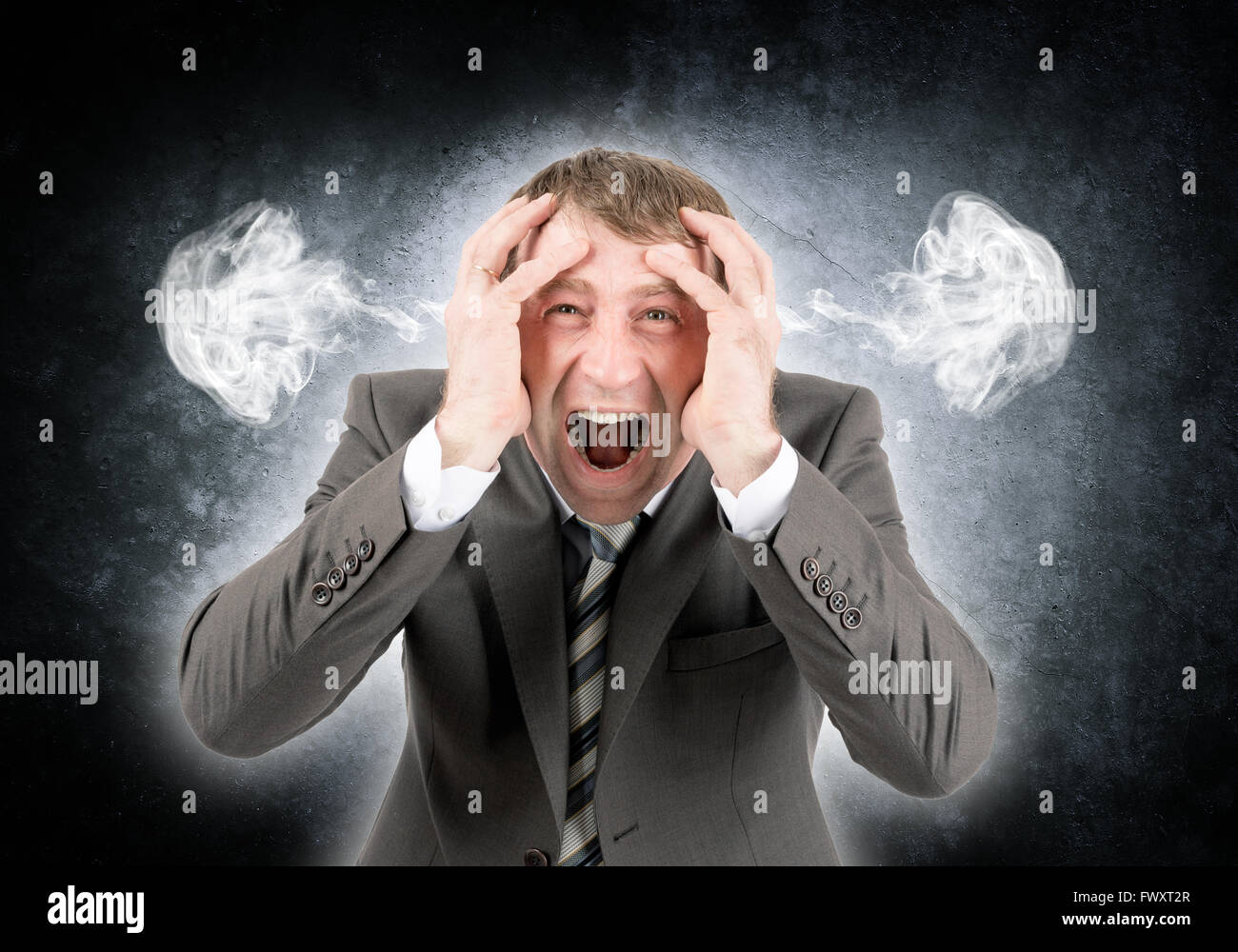 Man smoke out of ears hires stock photography and images Alamy