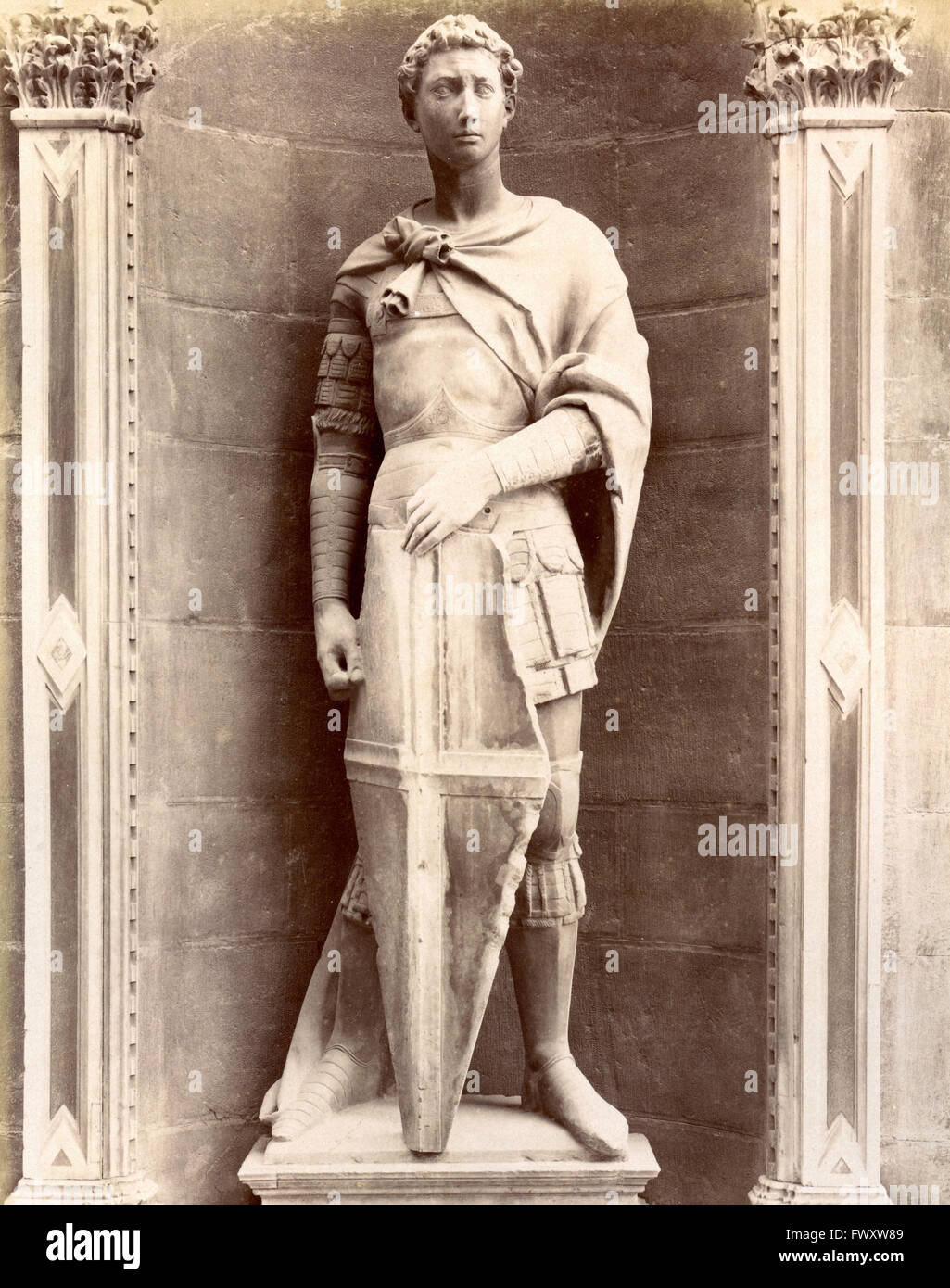 St. in Orsanmichele, Donatello statue, Florence, Italy Stock Photo Alamy