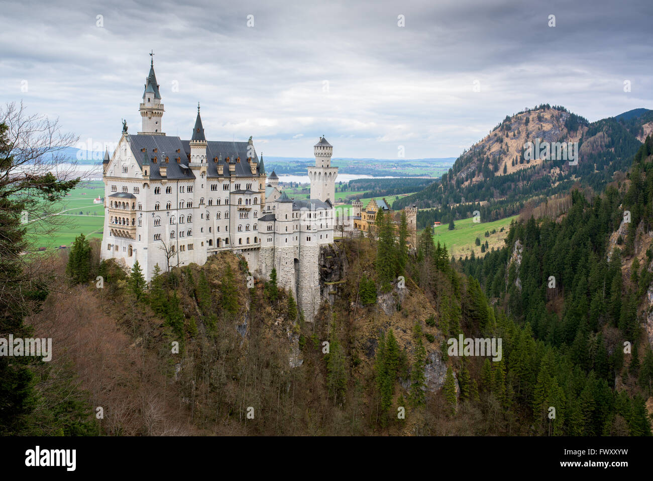 Neuschwanstein castle in Bavaria Germany Stock Photo