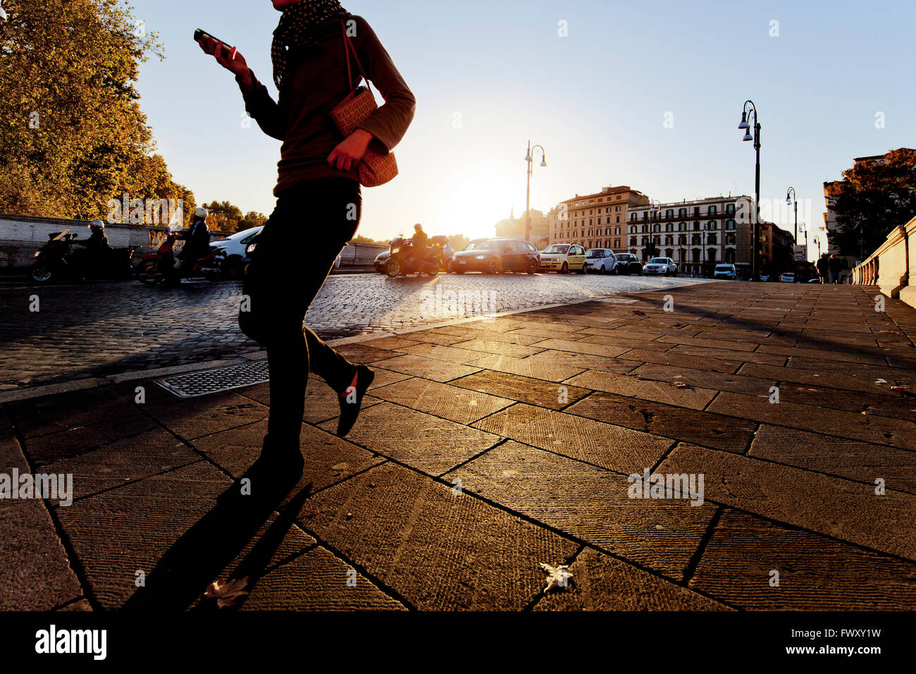 People walking on the sidewalk hi-res stock photography and images - Alamy