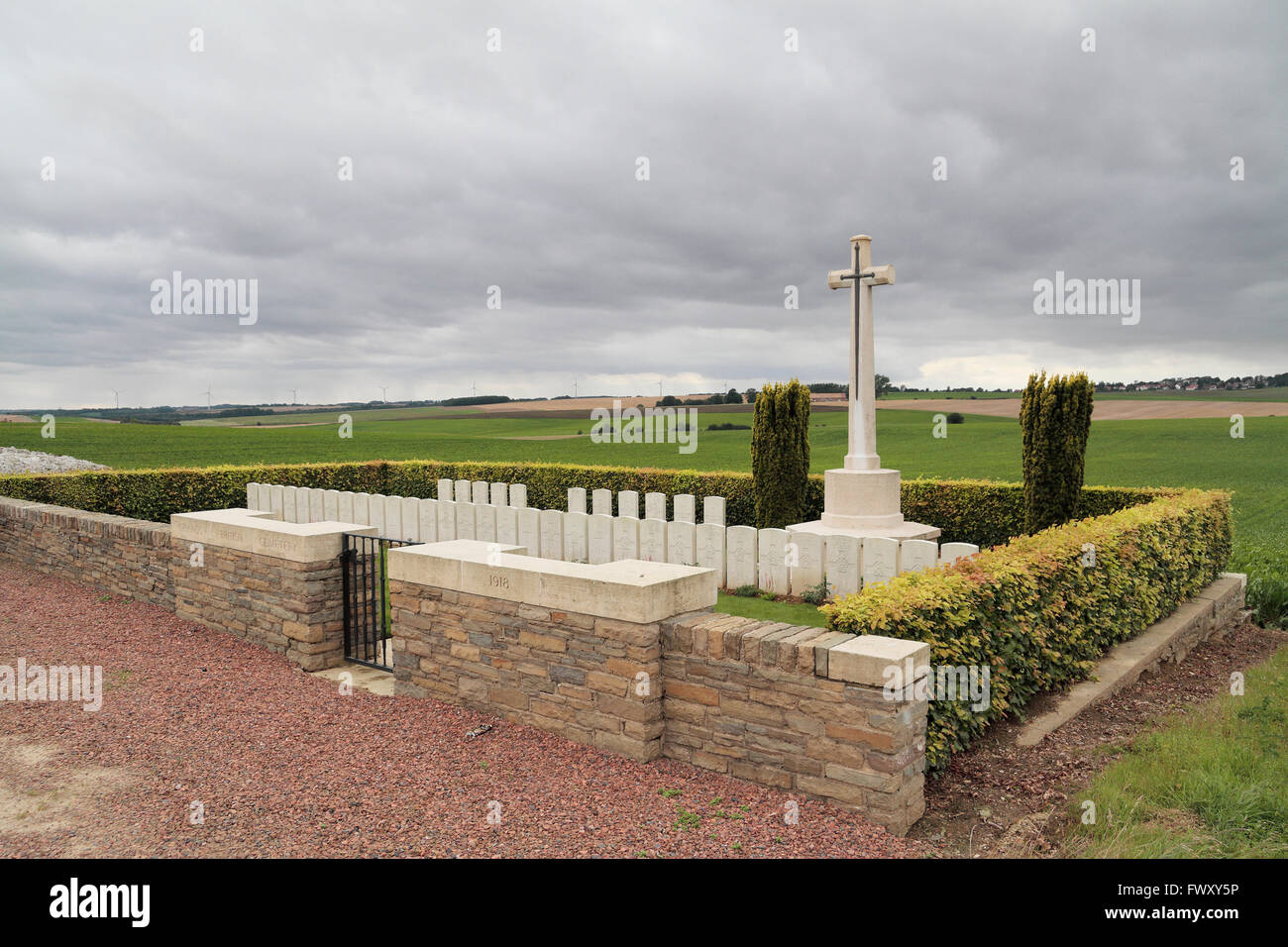 Commonwealth war graves commission uplands cemetery hi-res stock ...