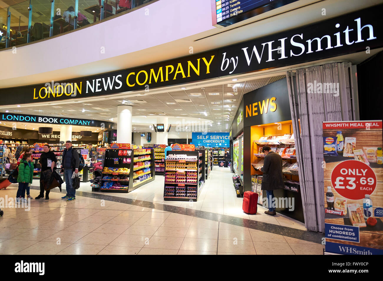 London News Company By WH Smith Duty Free Shop North Terminal Gatwick