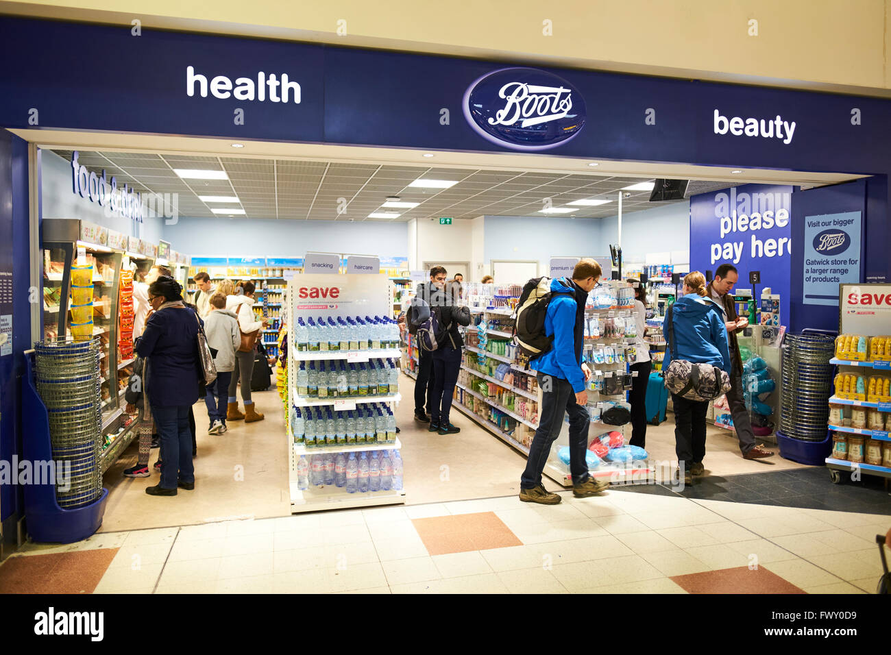 Boots Health And Beauty Duty Free Shop North Terminal Gatwick Airport West  Sussex London UK Stock Photo - Alamy