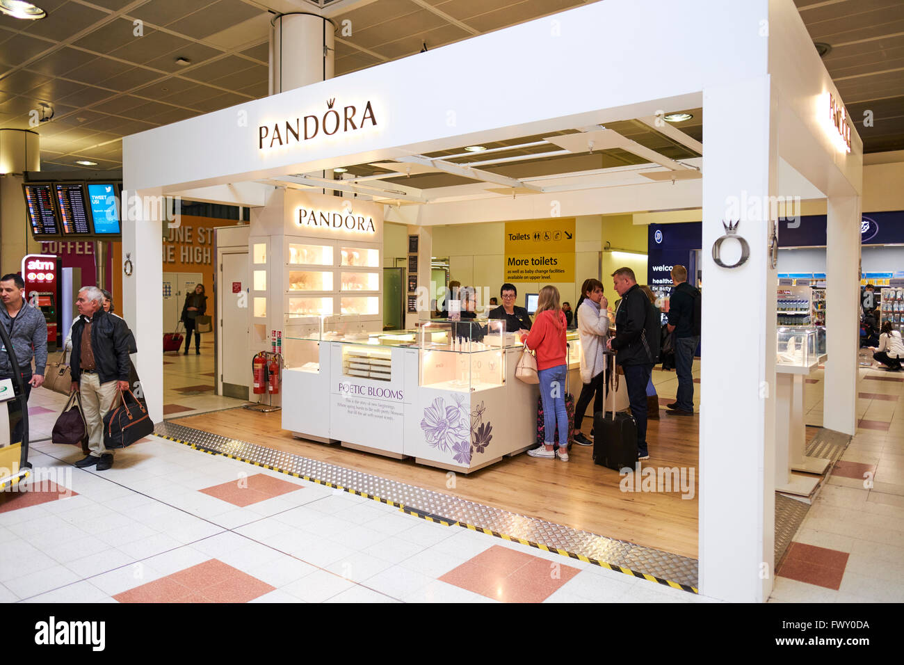 Pandora Jewellery Duty Free Shop North Terminal Gatwick Airport West Sussex  London UK Stock Photo - Alamy