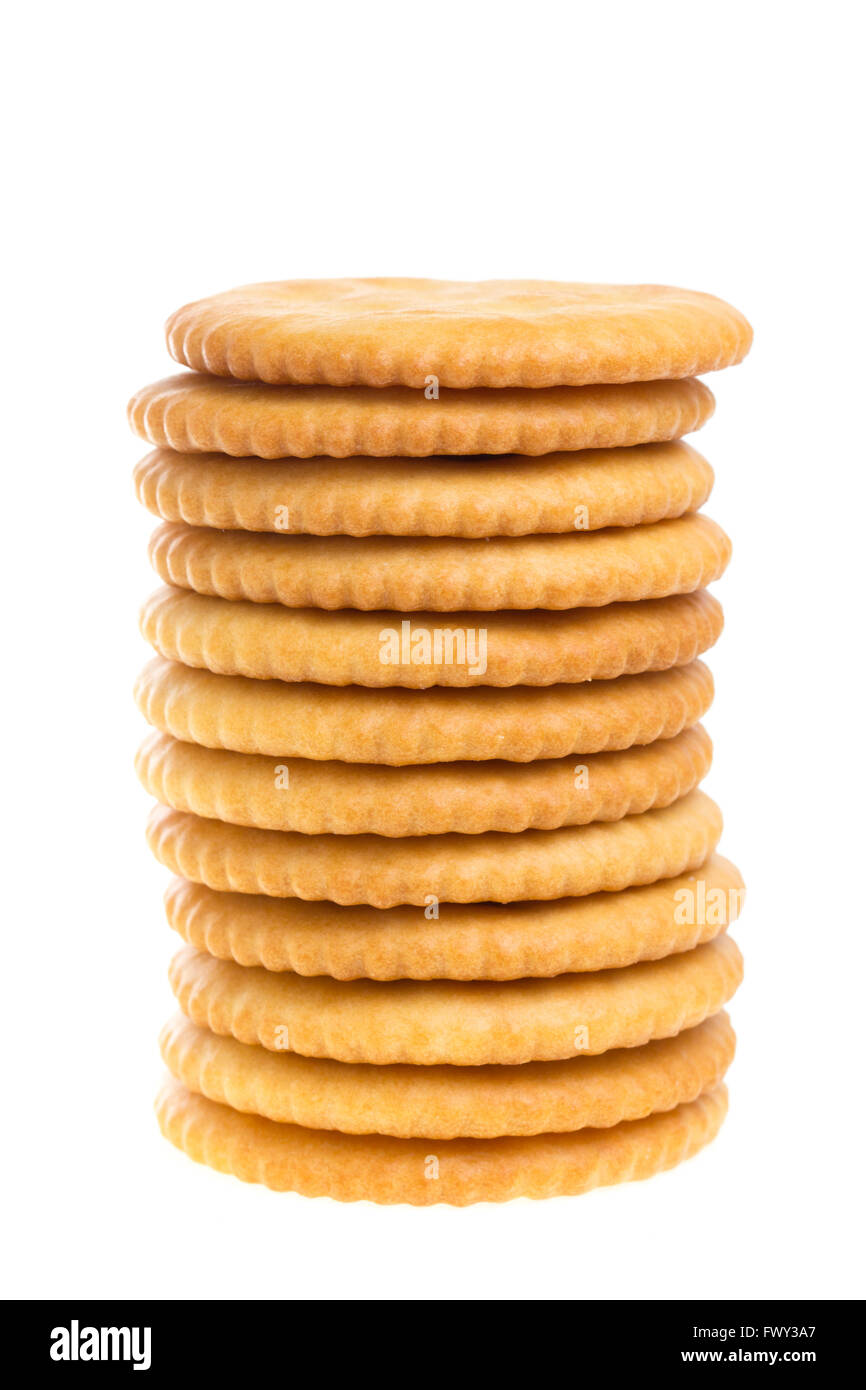Biscuit Texture Closeup Details Isolated On White Stock Photo Alamy