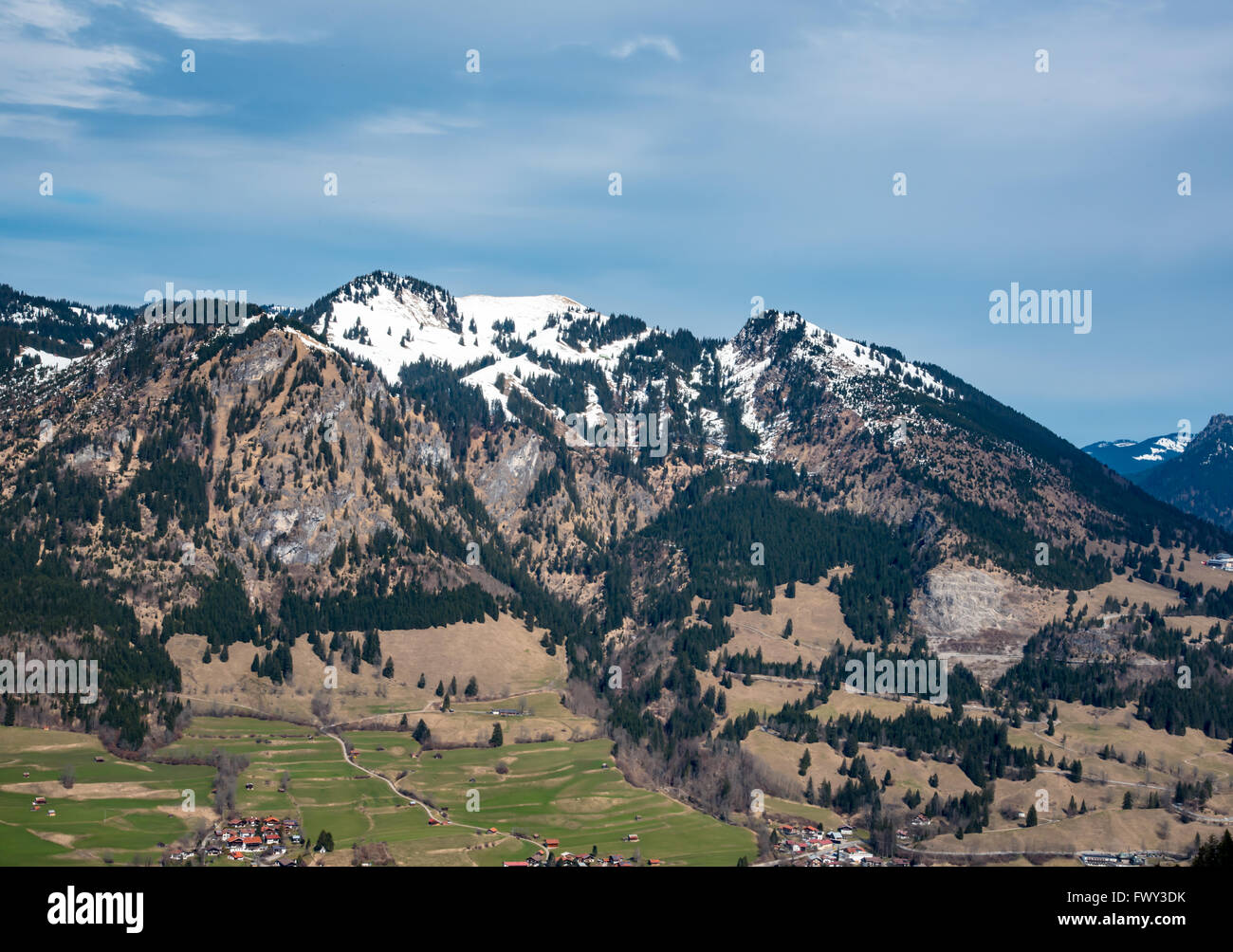 fir trees and mountains in Germany Stock Photo Alamy