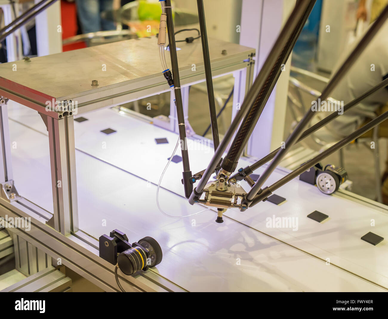 Industrial robot working in factory,Conveyor Tracking Controler of ...