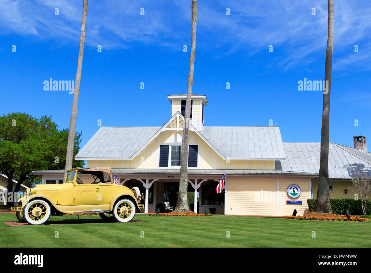 Front entrance to Celebration Golf Club, Celebration, Florida, America  Stock Photo - Alamy
