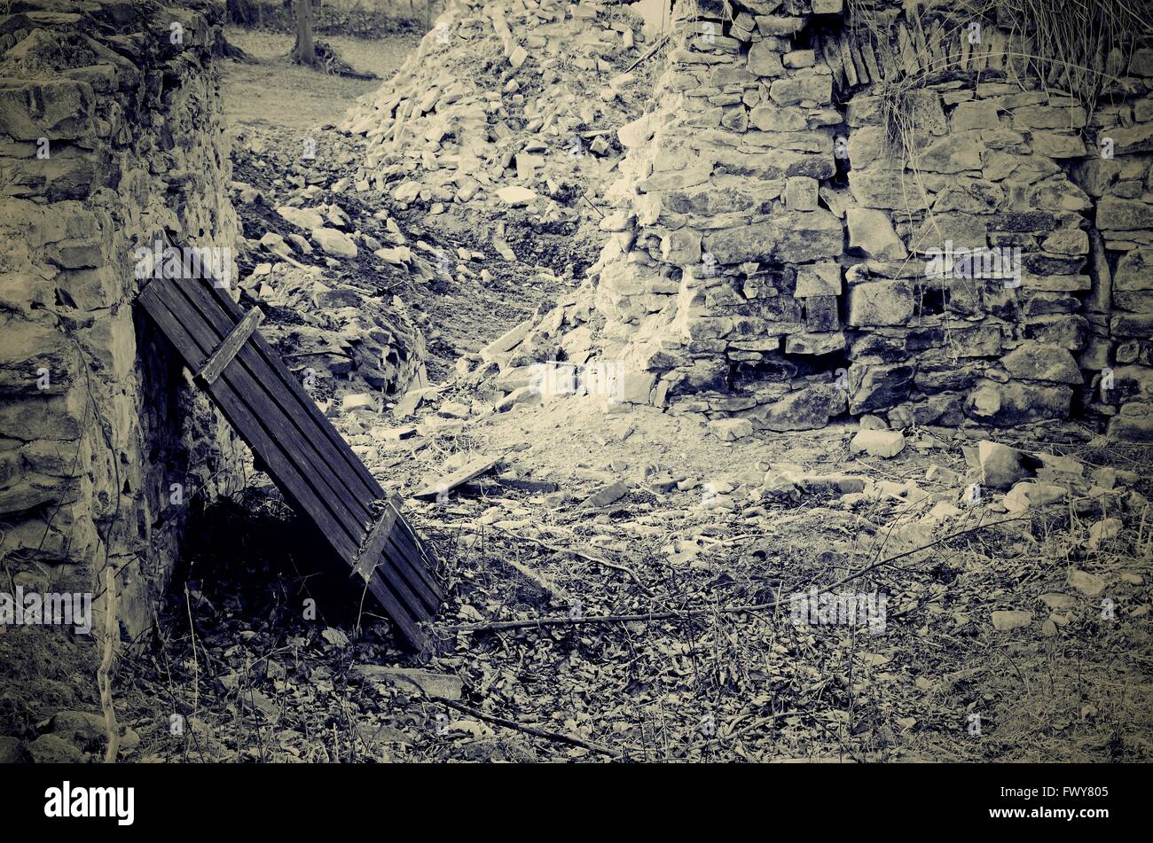 Surface old concrete fence hi-res stock photography and images - Alamy