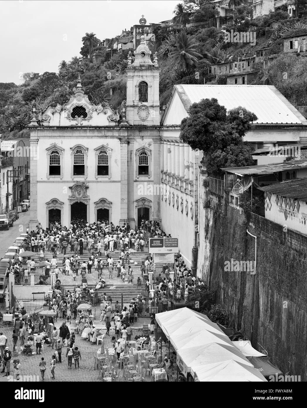 Church of Santa Luzia Washing Festival, Salvador Bahia, Brazil Stock Photo