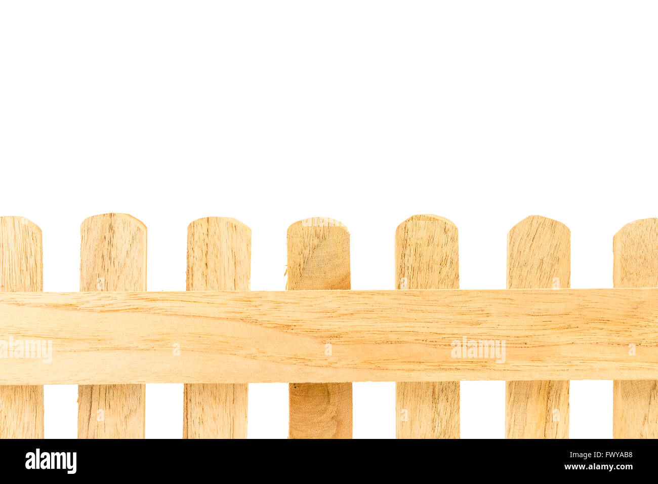 wooden fence isolated on white background Stock Photo - Alamy
