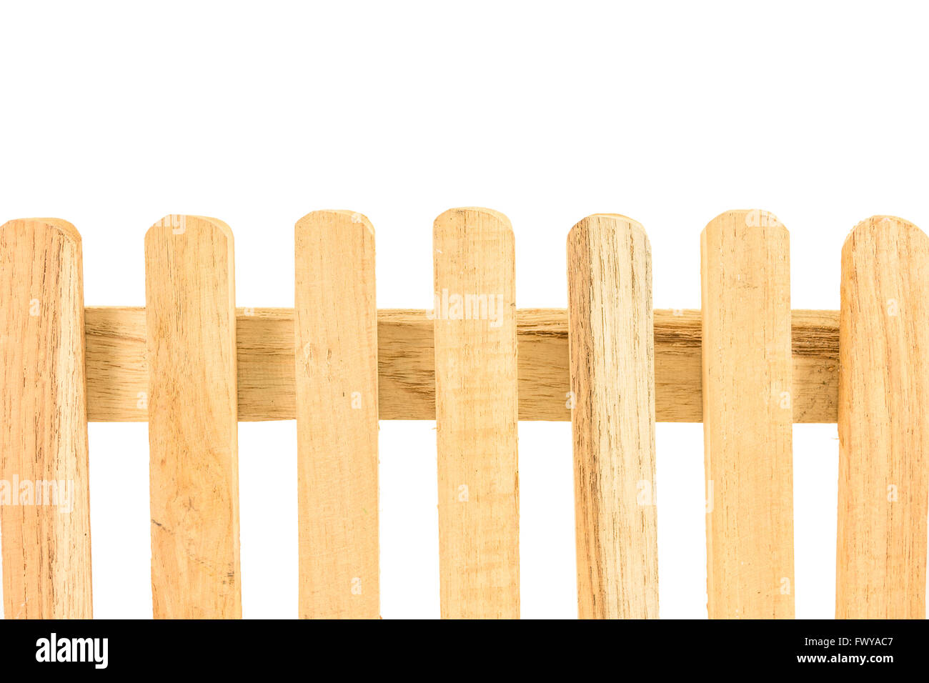 wooden fence isolated on white background Stock Photo - Alamy