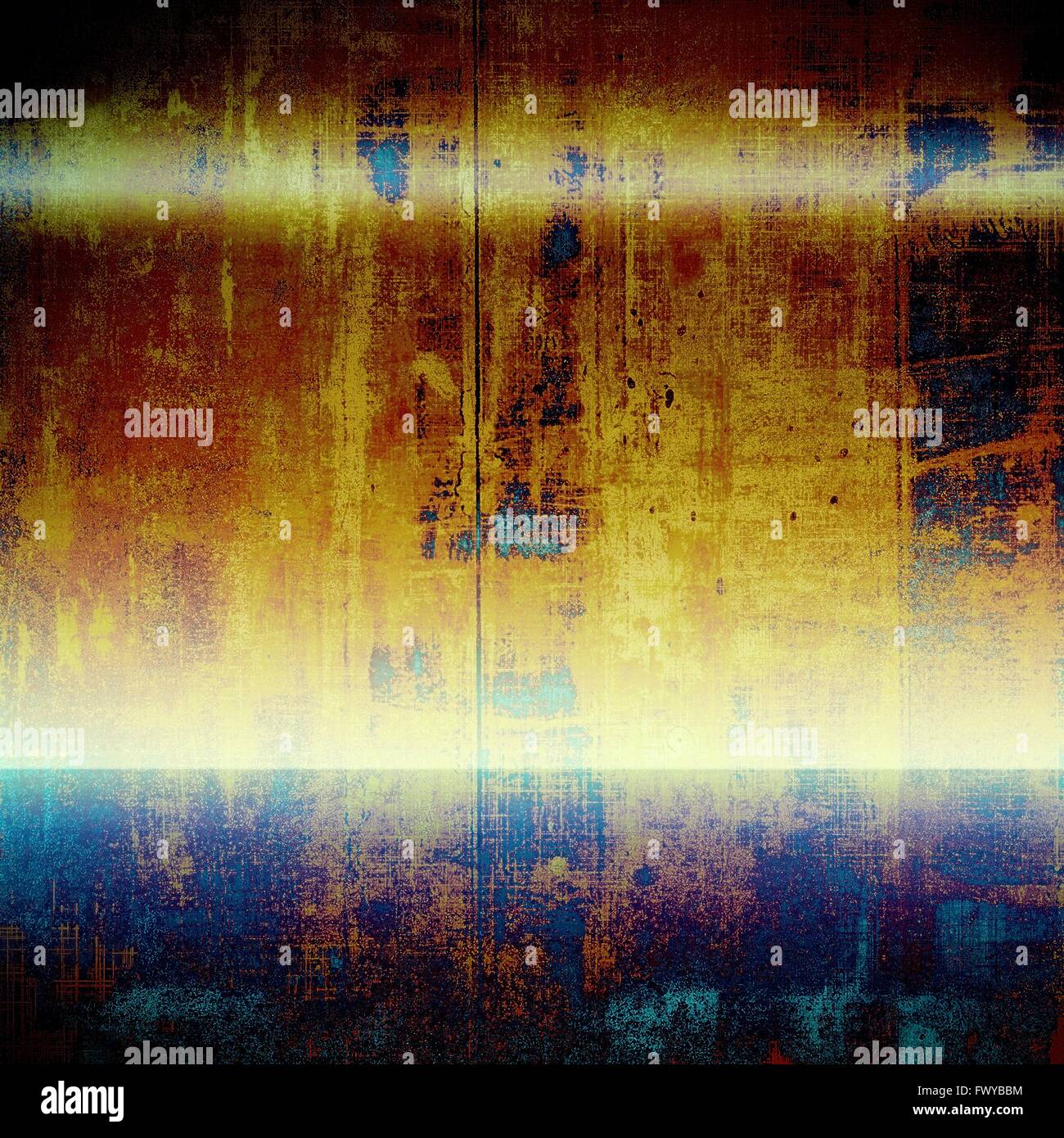 Old and weathered grunge texture. With different color patterns: yellow ...