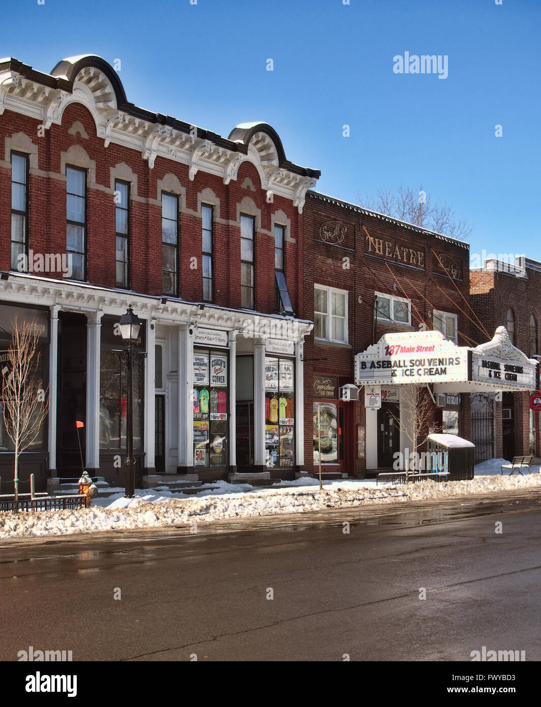 Cooperstown , New York main street Stock Photo