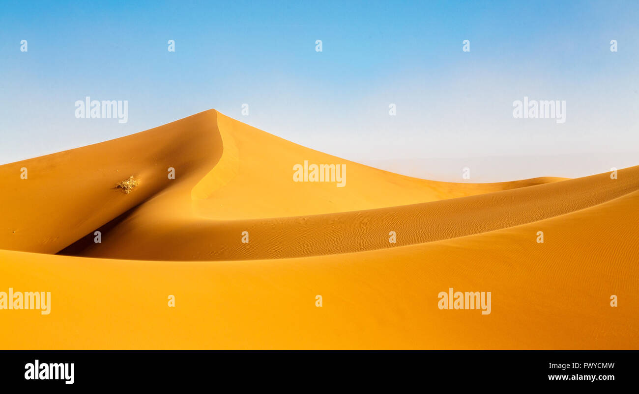 Sahara dunes  Morocco, Erg Chigaga Stock Photo