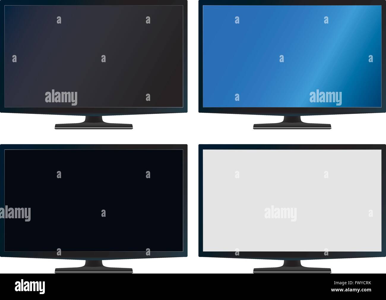 Illustration Graphic Vector Flatscreen with Copyspace for the creative use in graphic design Stock Vector