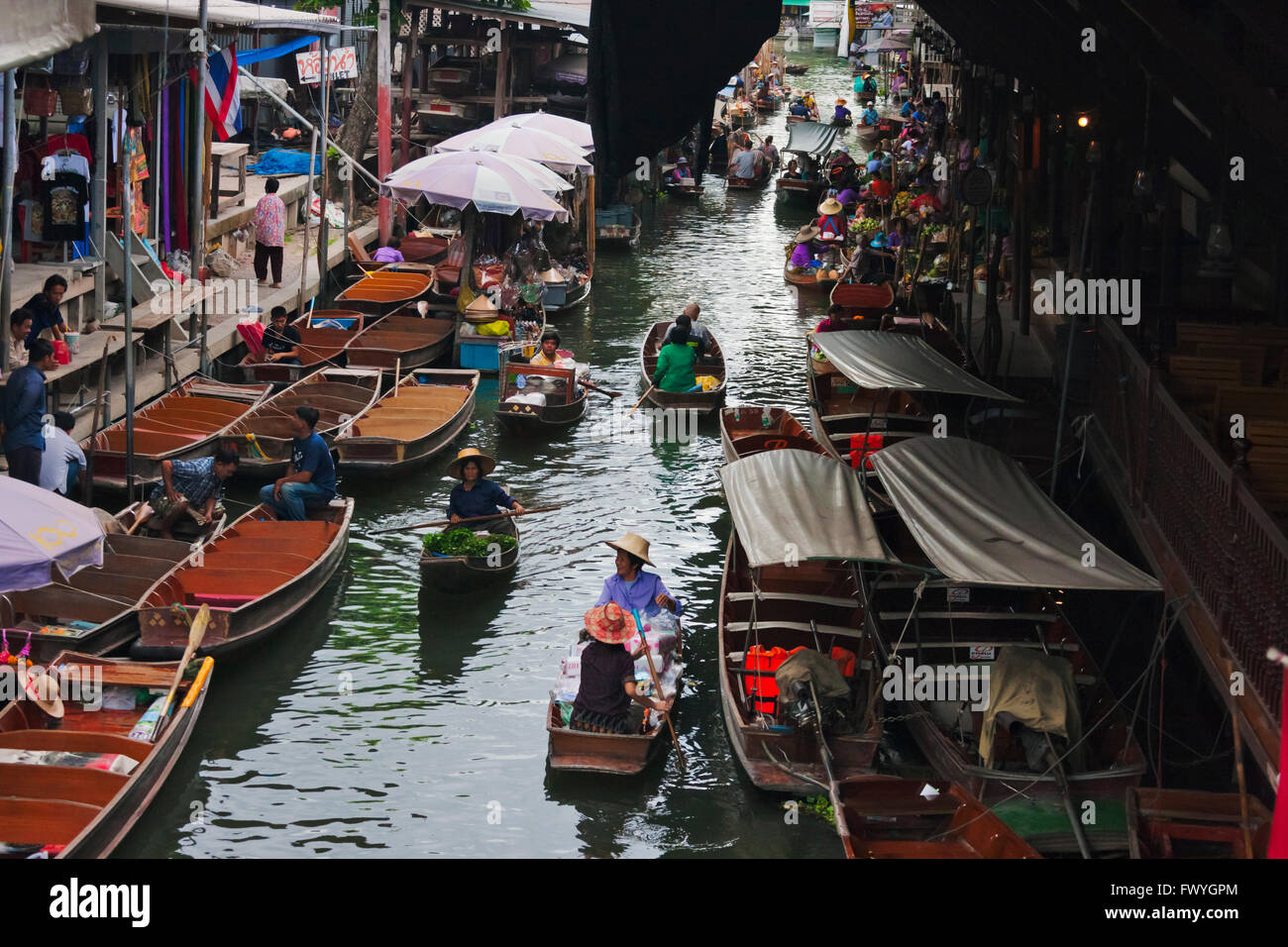 Floating market, Bangkok, Thailand Stock Photo