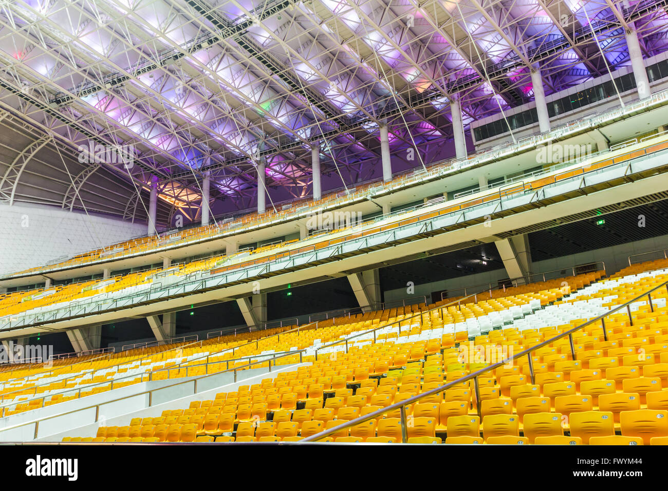 Haixinsha Guangzhou Asian Games venues panorama Stock Photo