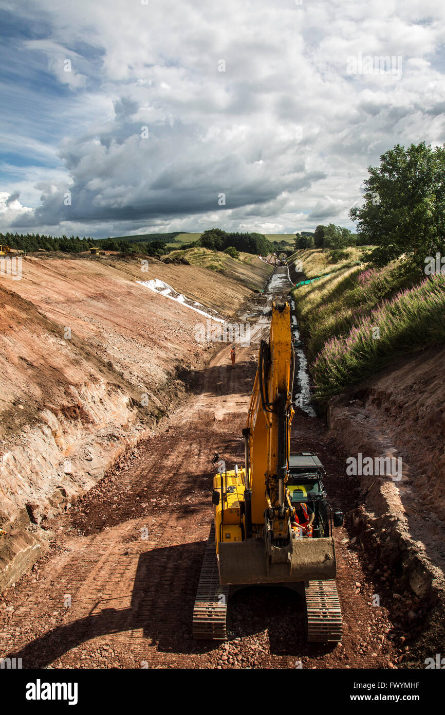 Borders Railway Construction Stock Photo